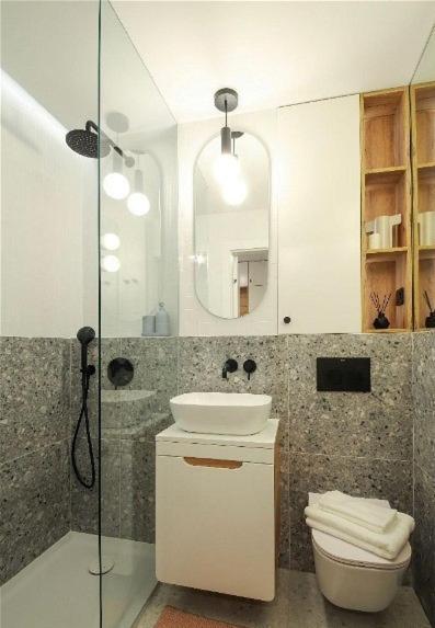 Designer Studio With Bedroom Near Old Town Dubois 华沙 外观 照片