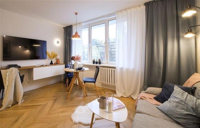 Designer Studio With Bedroom Near Old Town Dubois 华沙 外观 照片